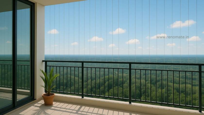Invisible Balcony Grill